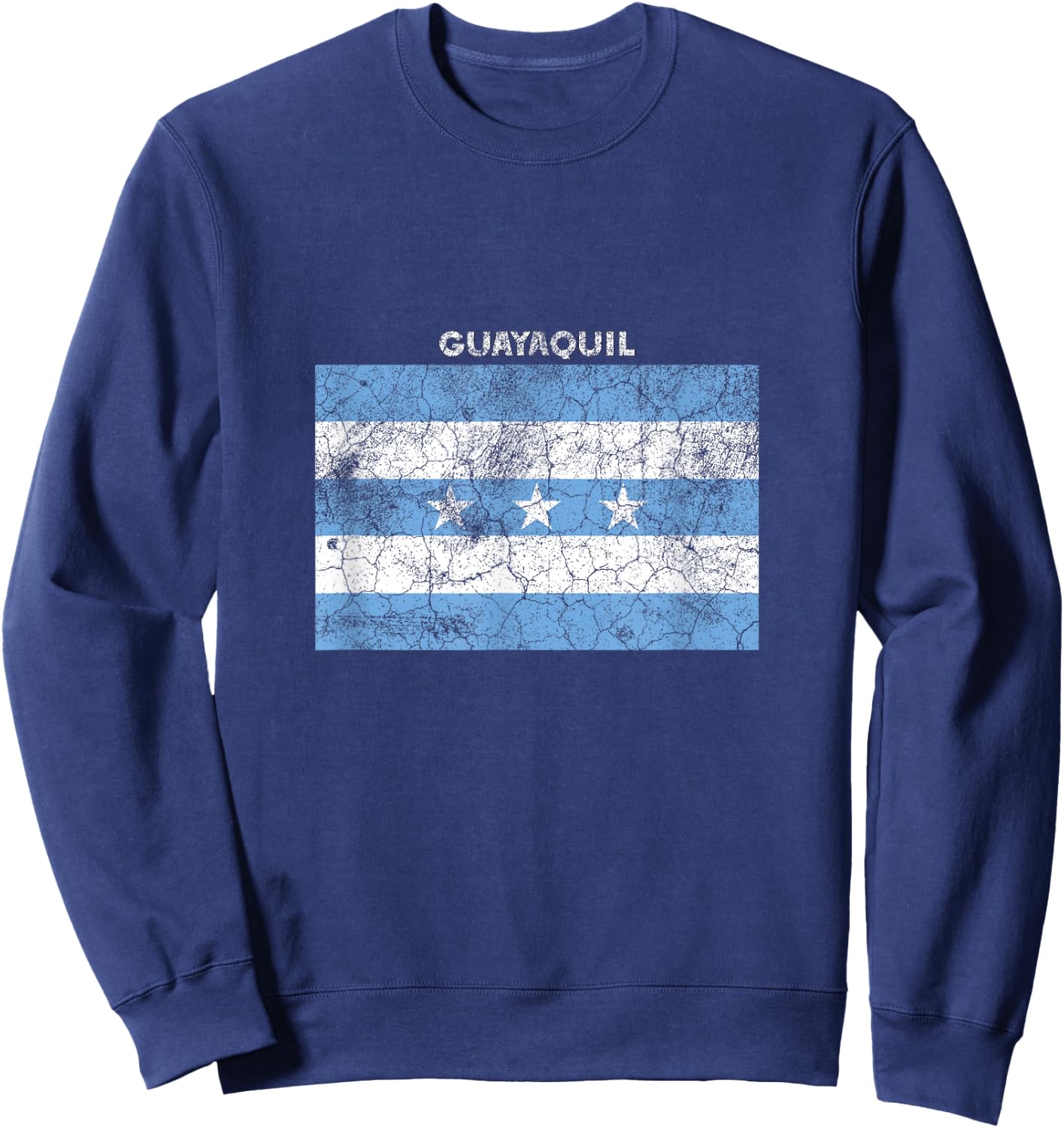 Vintage Guayaquil State Flag Sweatshirt - Sweatshirt | Navy