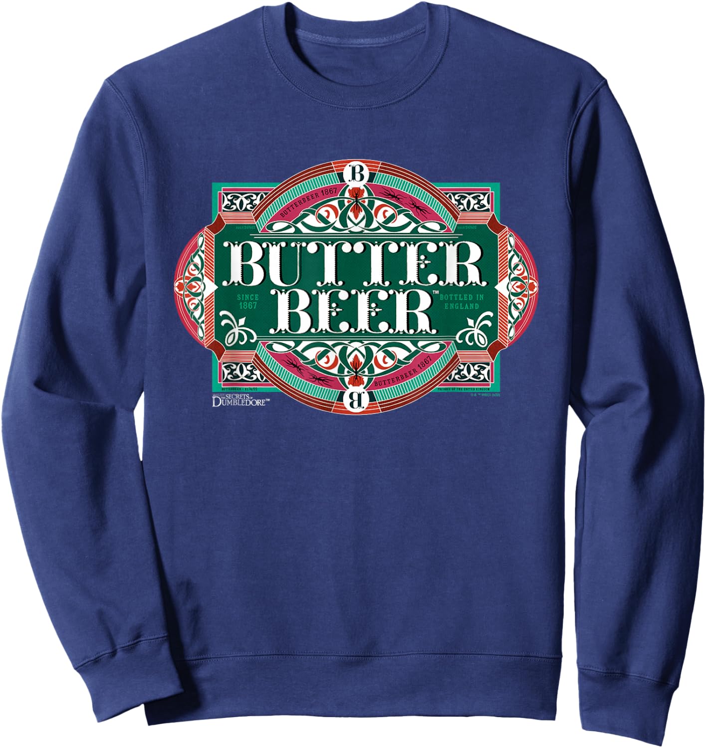 Fantastic Beasts 3 Butter Beer Label Sweatshirt - Sweatshirt | Navy