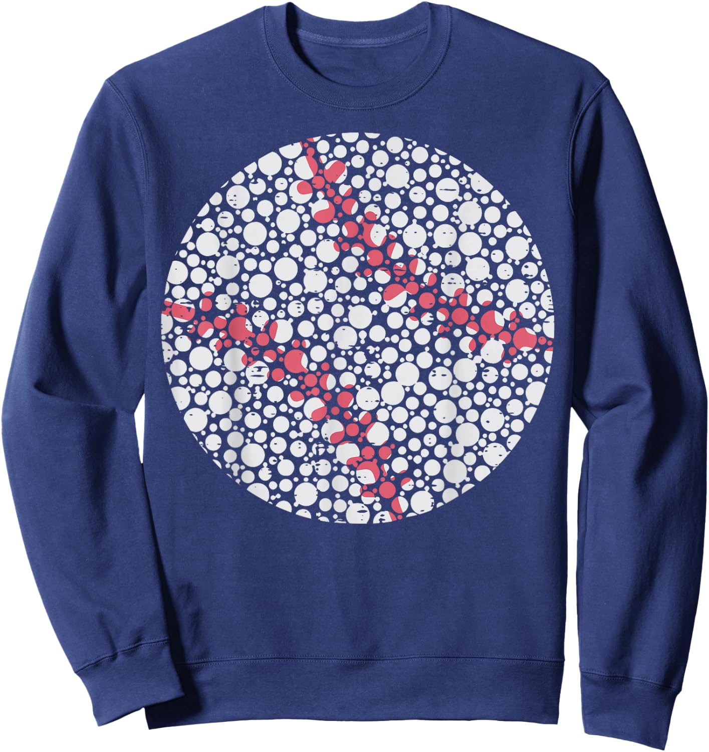 Dot Art Baseball Polka Dots Boys Kid Youth Men Sweatshirt - Sweatshirt | Navy