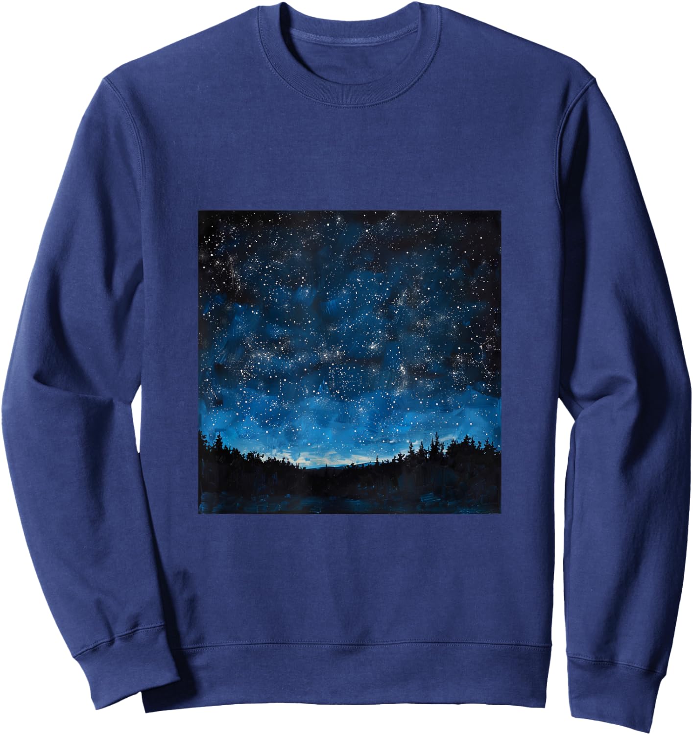 Night Sky With Stars Sweatshirt - Sweatshirt | Navy