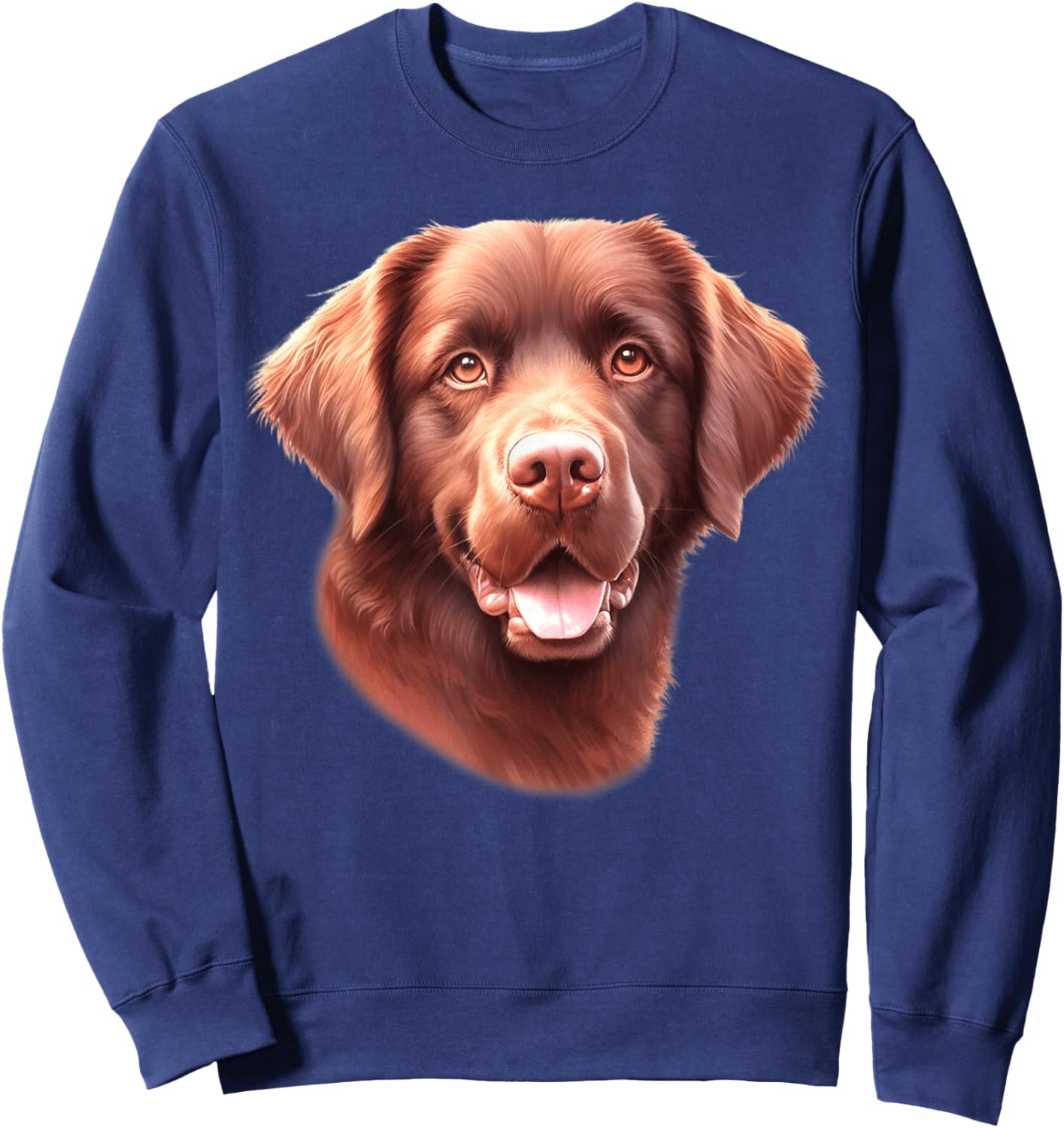 Chesapeake Bay Retriever Dog Portrait Sweatshirt - Sweatshirt | Navy