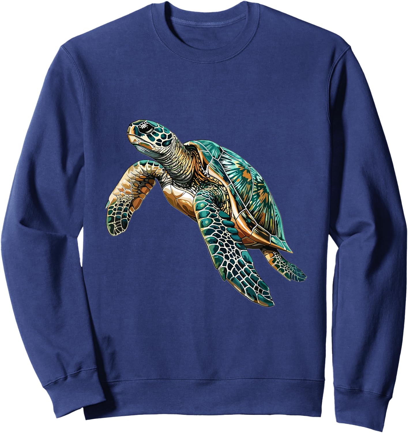 Sea Turtle Lover Graphic Sweatshirt - Sweatshirt | Navy