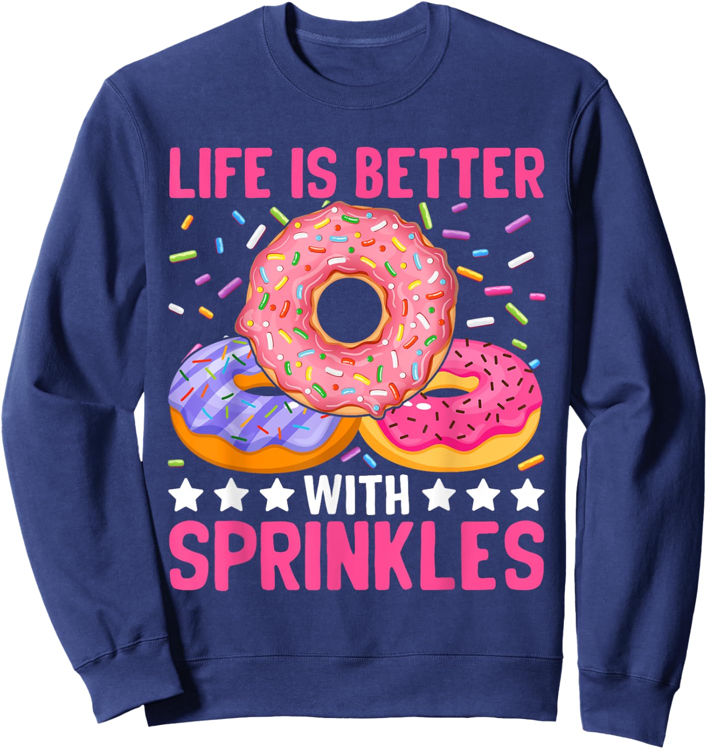 Life Is Better With Sprinkles Sweatshirt - Sweatshirt | Navy