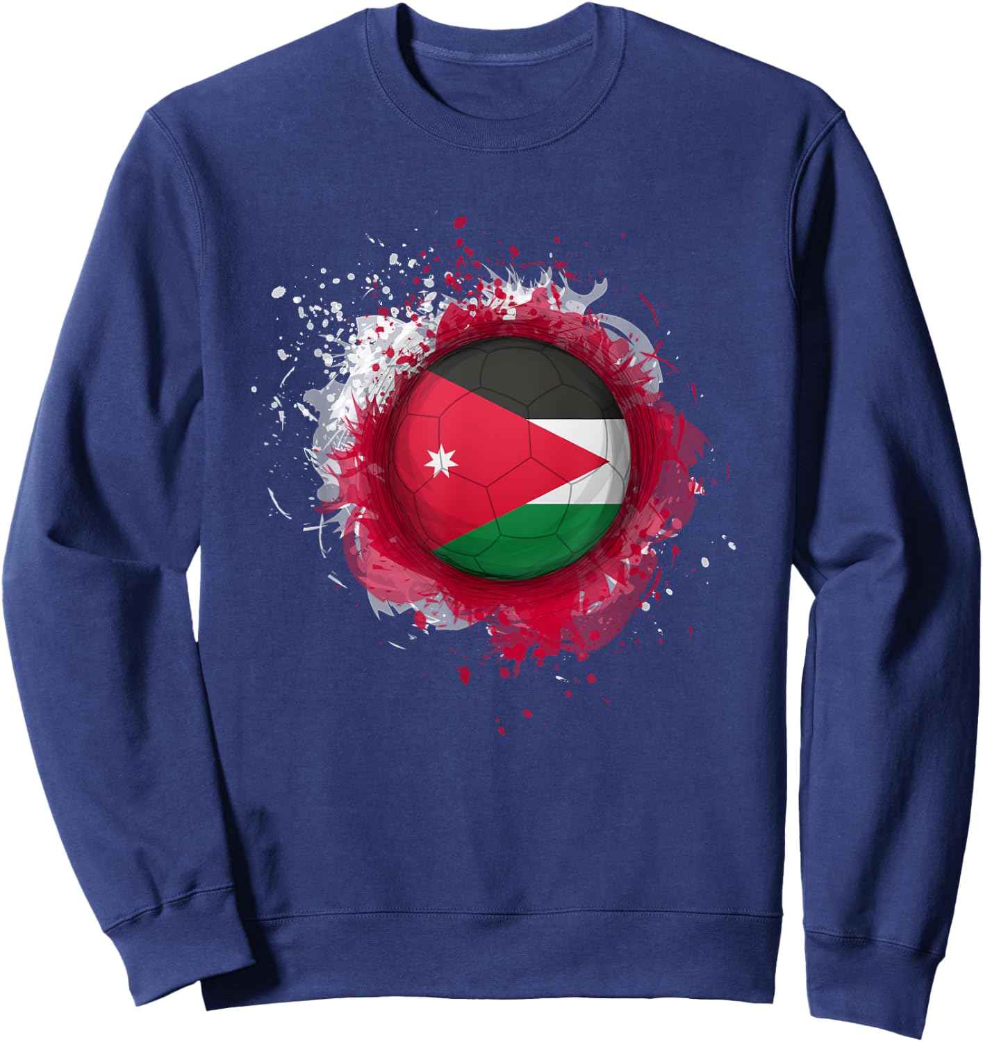 Proud Heritage Jordan Flag Soccer Ball Sweatshirt - Sweatshirt | Navy