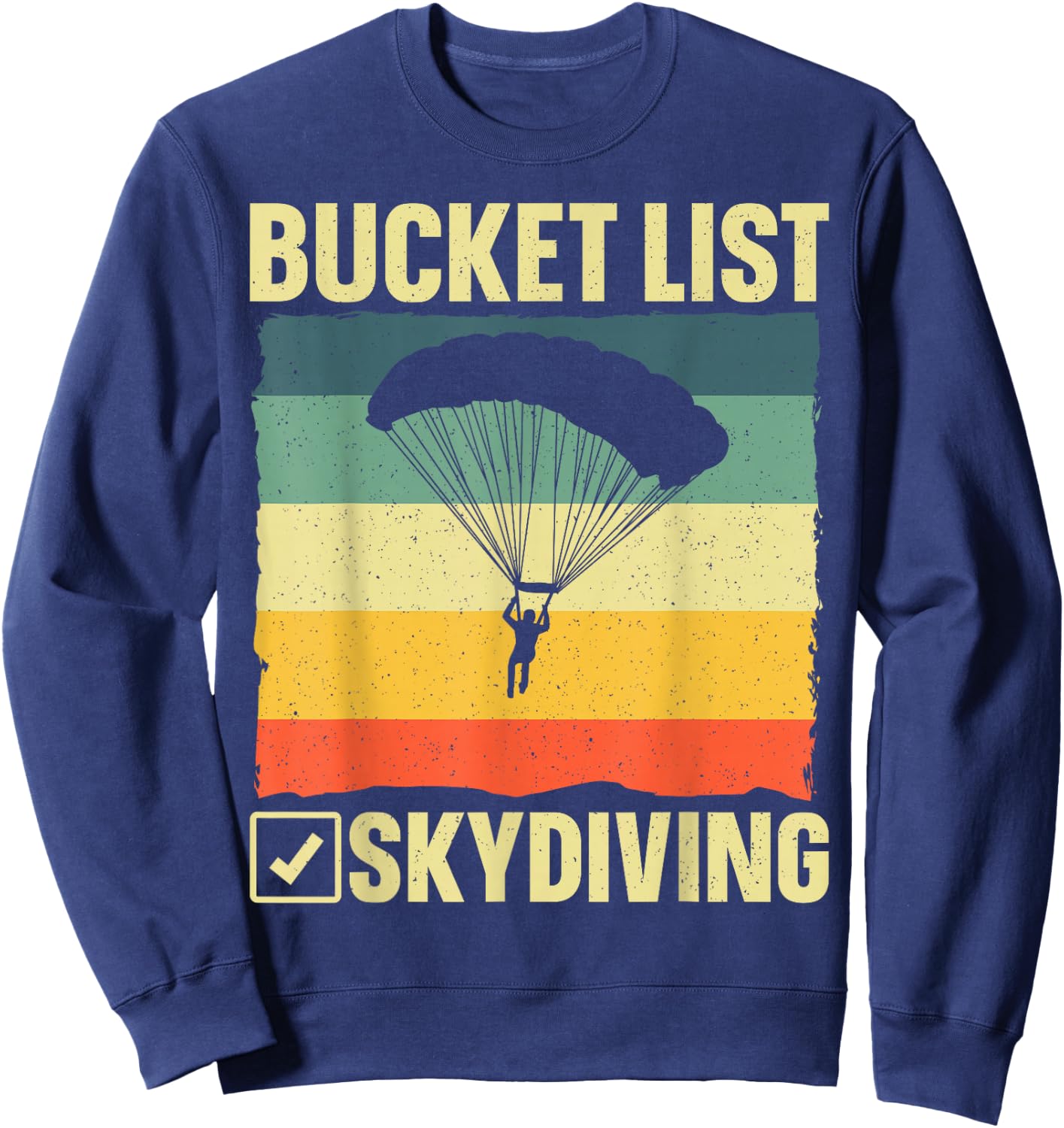 Funny Skydiving Art Women Skydiver Sky Diving Lover Sweatshirt - Sweatshirt | Navy