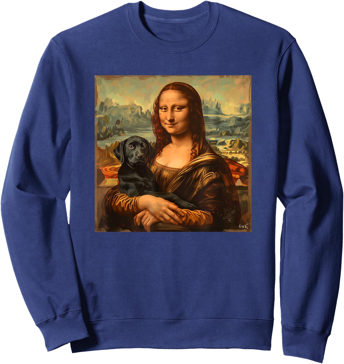 Black Labrador Shirt Black Labs Sweatshirt - Sweatshirt | Navy