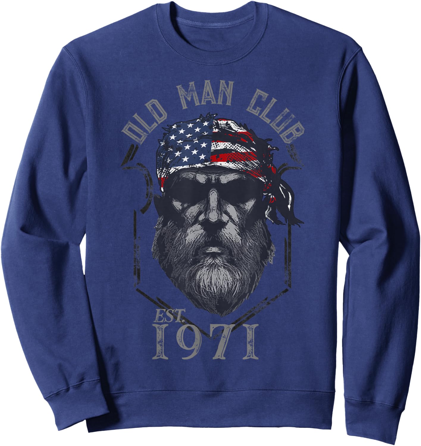Old Man Club: Established 1971 Sweatshirt - Sweatshirt | Navy