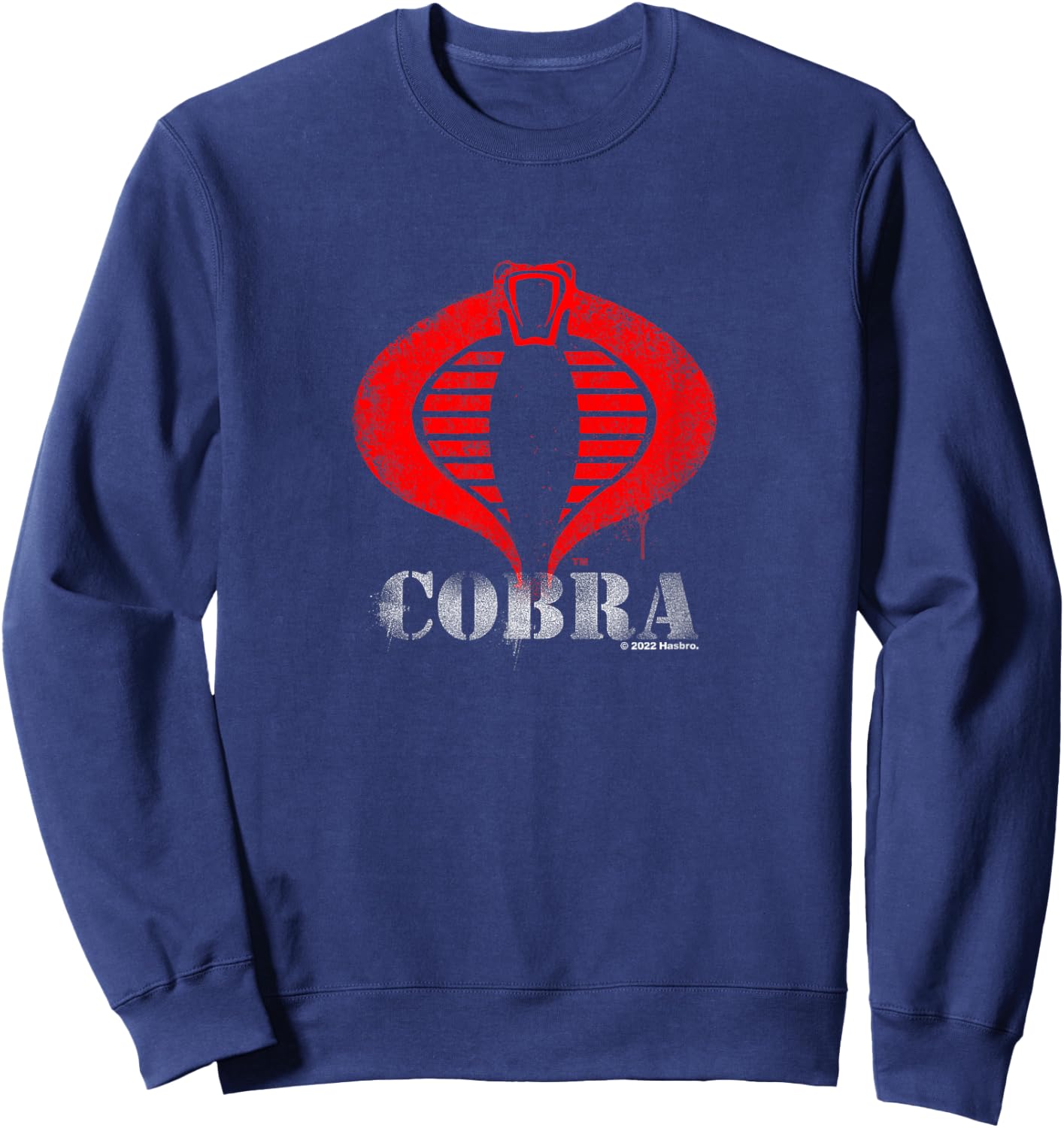G.I. Joe A Real American Hero Cobra Command Dripping Logo Sweatshirt - Sweatshirt | Navy