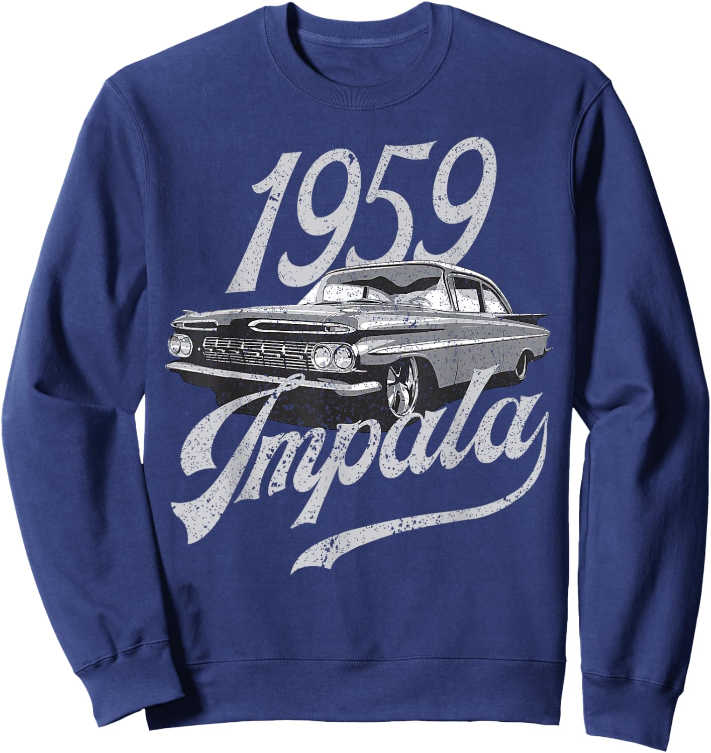 1959 59 Impala Lowrider Ss Chevys Sweatshirt - Sweatshirt | Navy