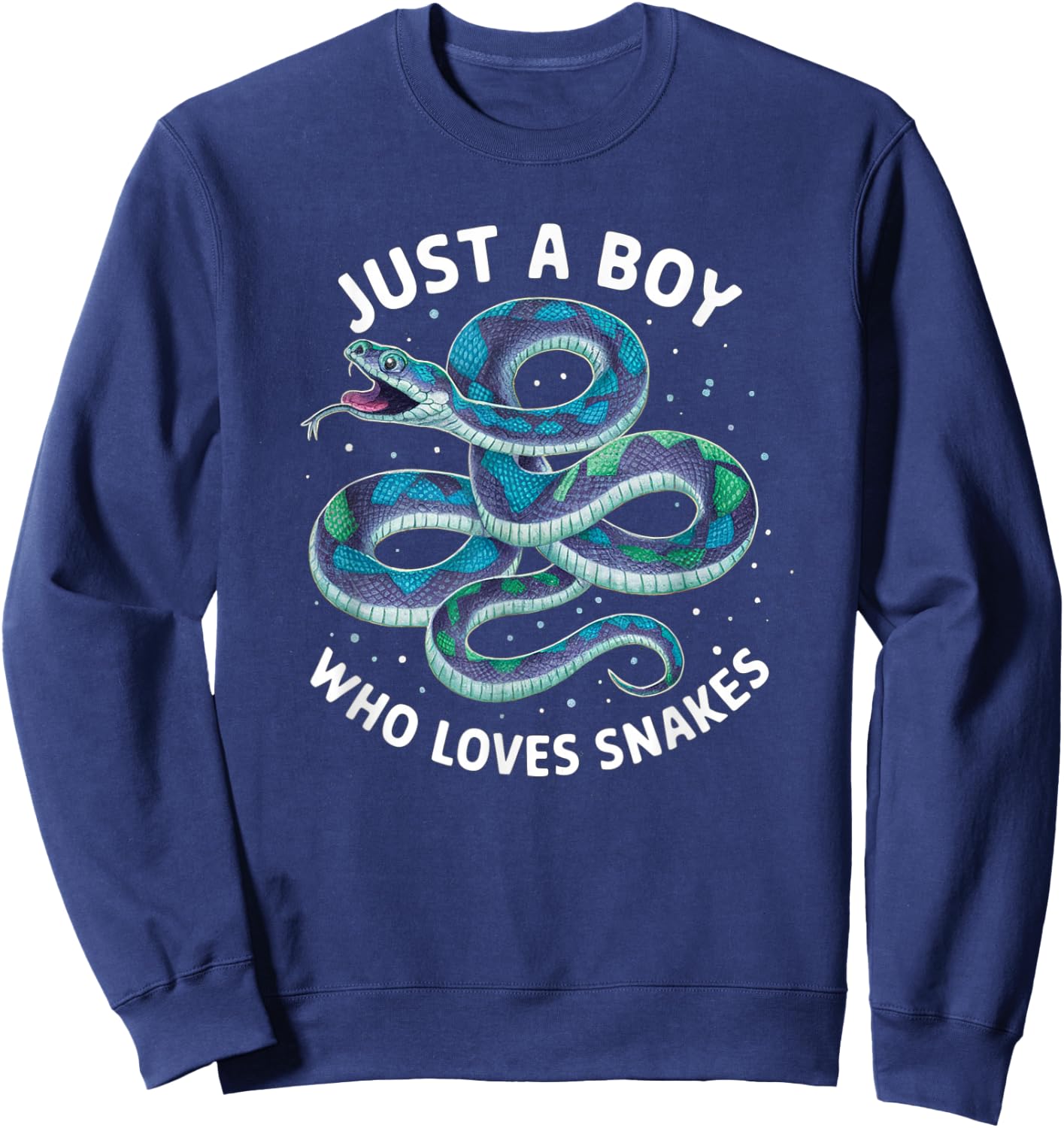 Just a Boy Who Loves Snakes Sweatshirt - Sweatshirt | Navy