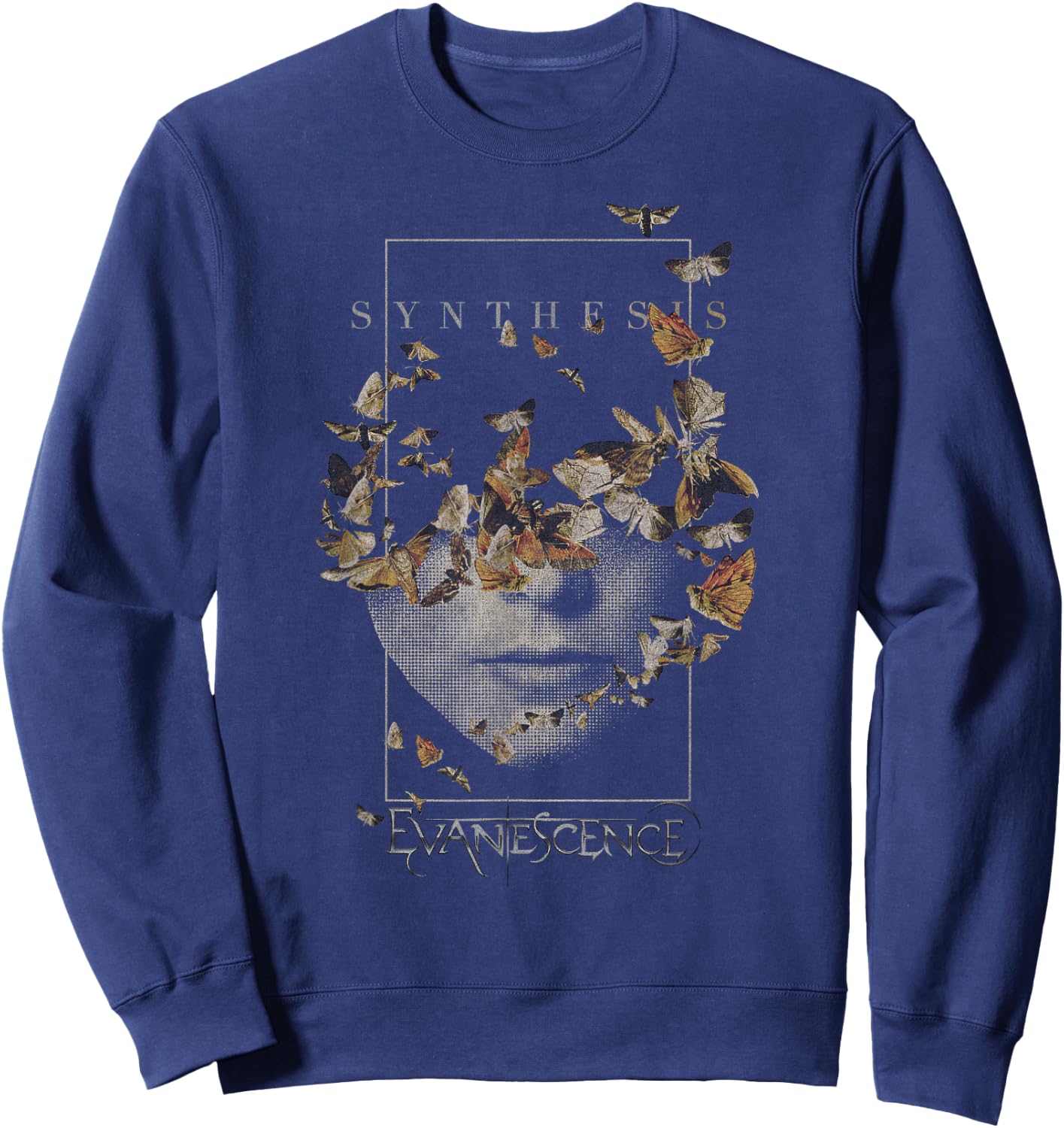 Evanescence – Half Face Sweatshirt - Sweatshirt | Navy