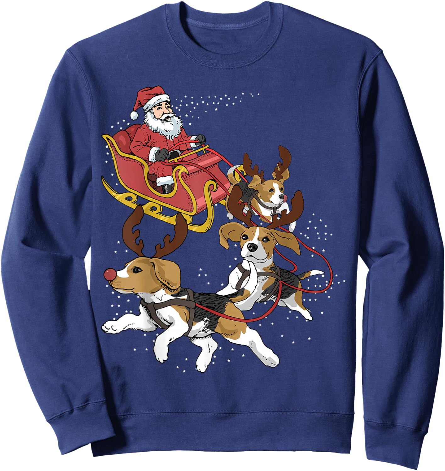 Beagle Christmas Sweatshirt - Sweatshirt | Navy