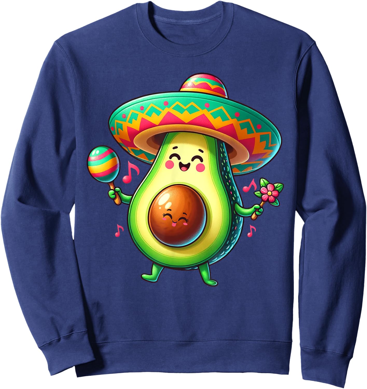 Pregnancy mom to be Avocado Pregnant Mamacado Cinco De Mayo Sweatshirt - Sweatshirt | Navy