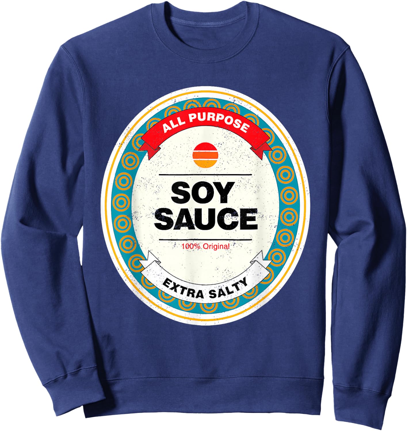 Soy Sauce Easy Halloween Costume Matching Group Couples Sweatshirt - Sweatshirt | Navy