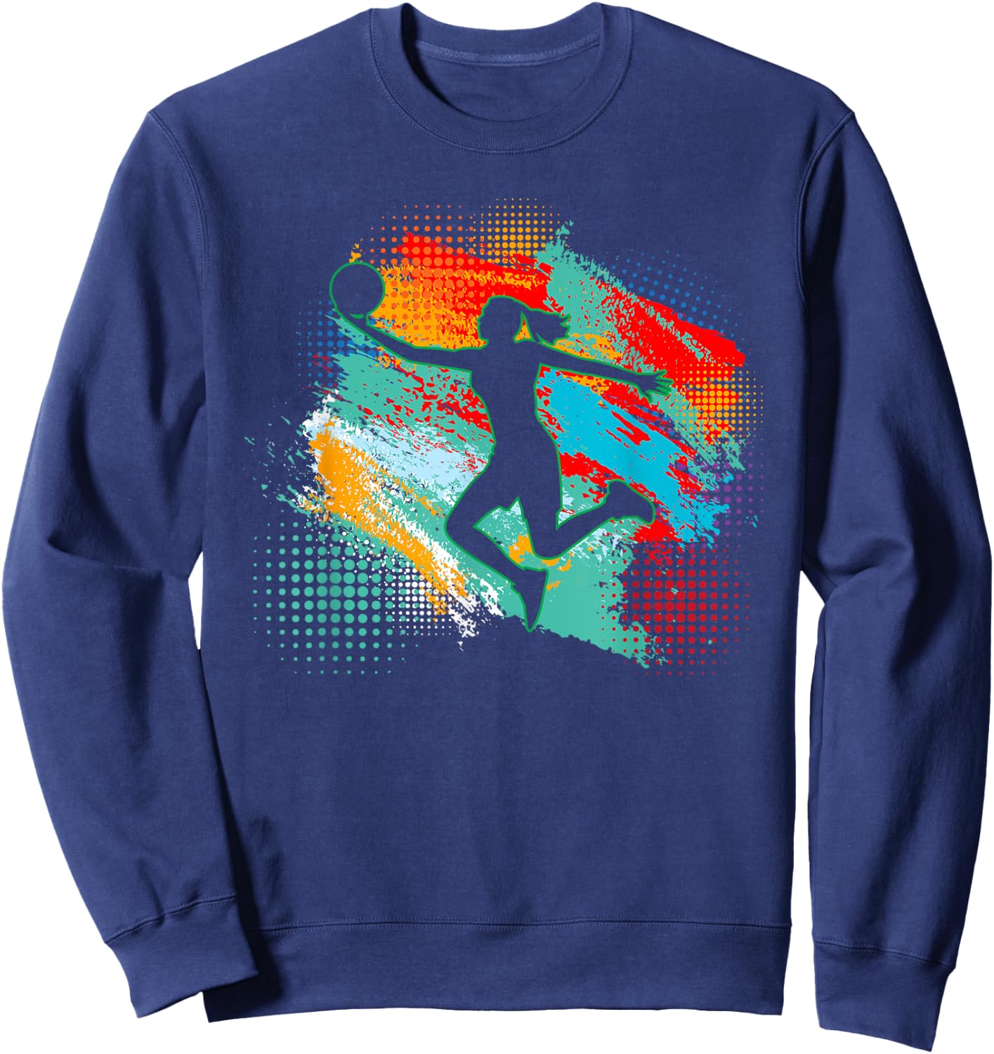 Basketball Sports Fan Women Girls Player Sweatshirt - Sweatshirt | Navy