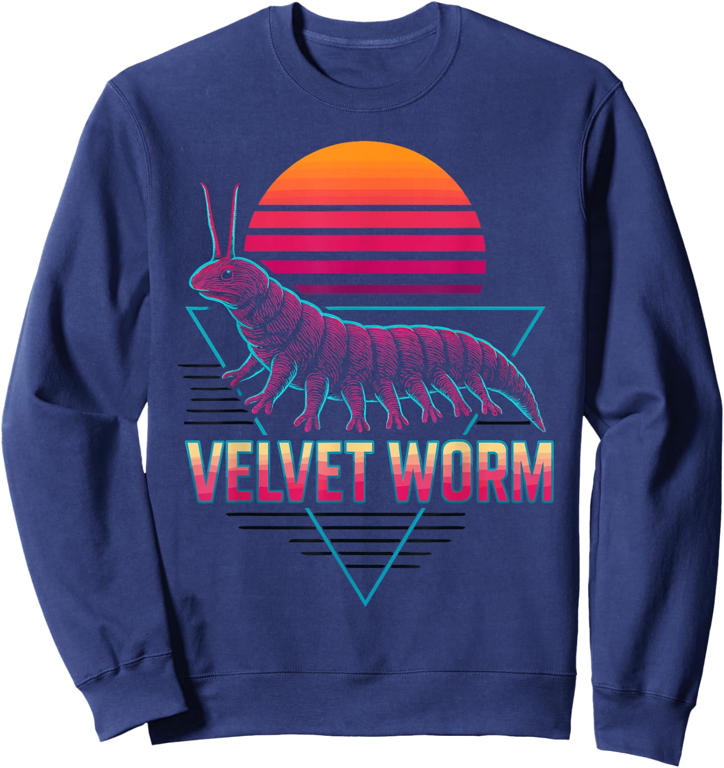 Velvet Worm Retro Sweatshirt - Sweatshirt | Navy