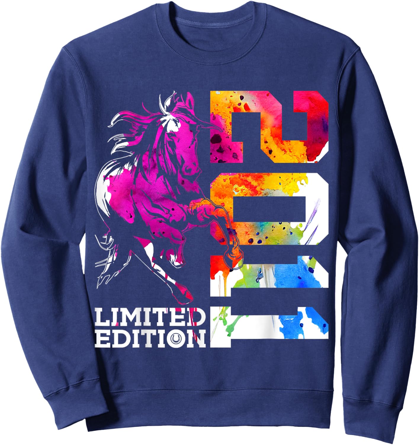 Limited Edition 2011 Riding Horse 14th Birthday Sweatshirt - Sweatshirt | Navy