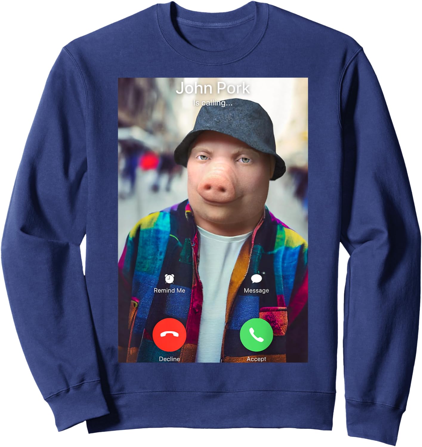 John Pork Is Calling Sweatshirt - Sweatshirt | Navy