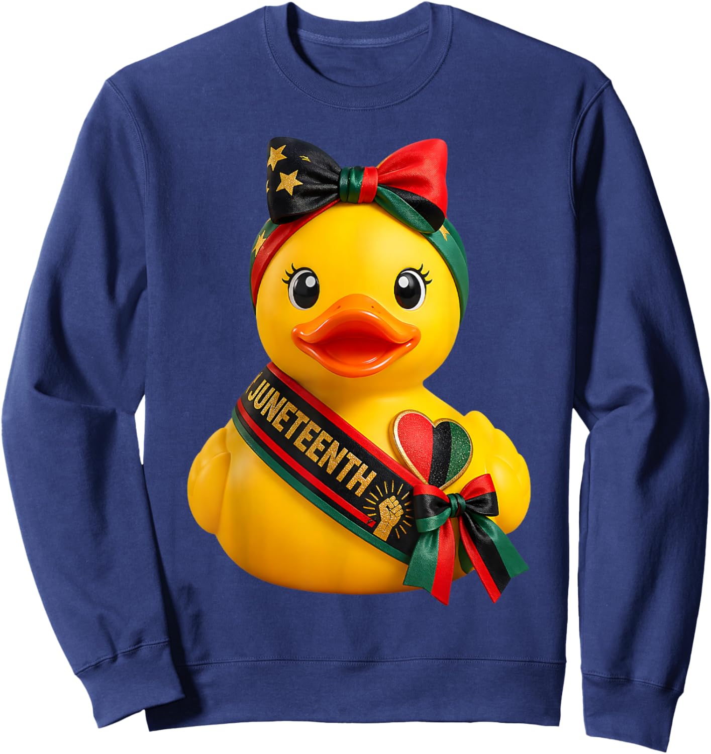 Rubber Duck Juneteenth Sweatshirt - Sweatshirt | Navy