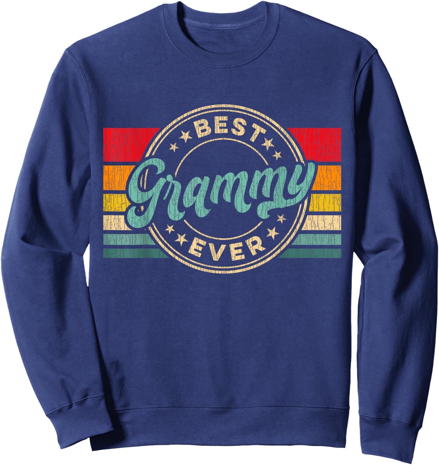 Best Grammy Ever Vintage Retro Mother's Day Gift Sweatshirt - Sweatshirt | Navy