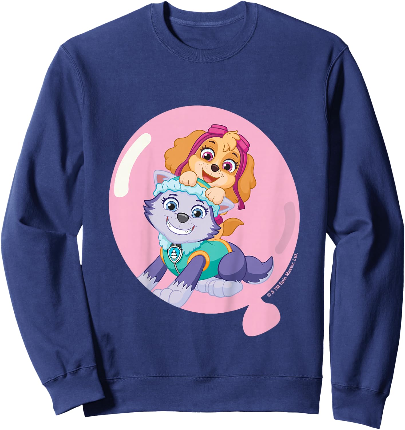 PAW Patrol Skye & Everest Cute Balloon Portrait Sweatshirt - Sweatshirt | Navy