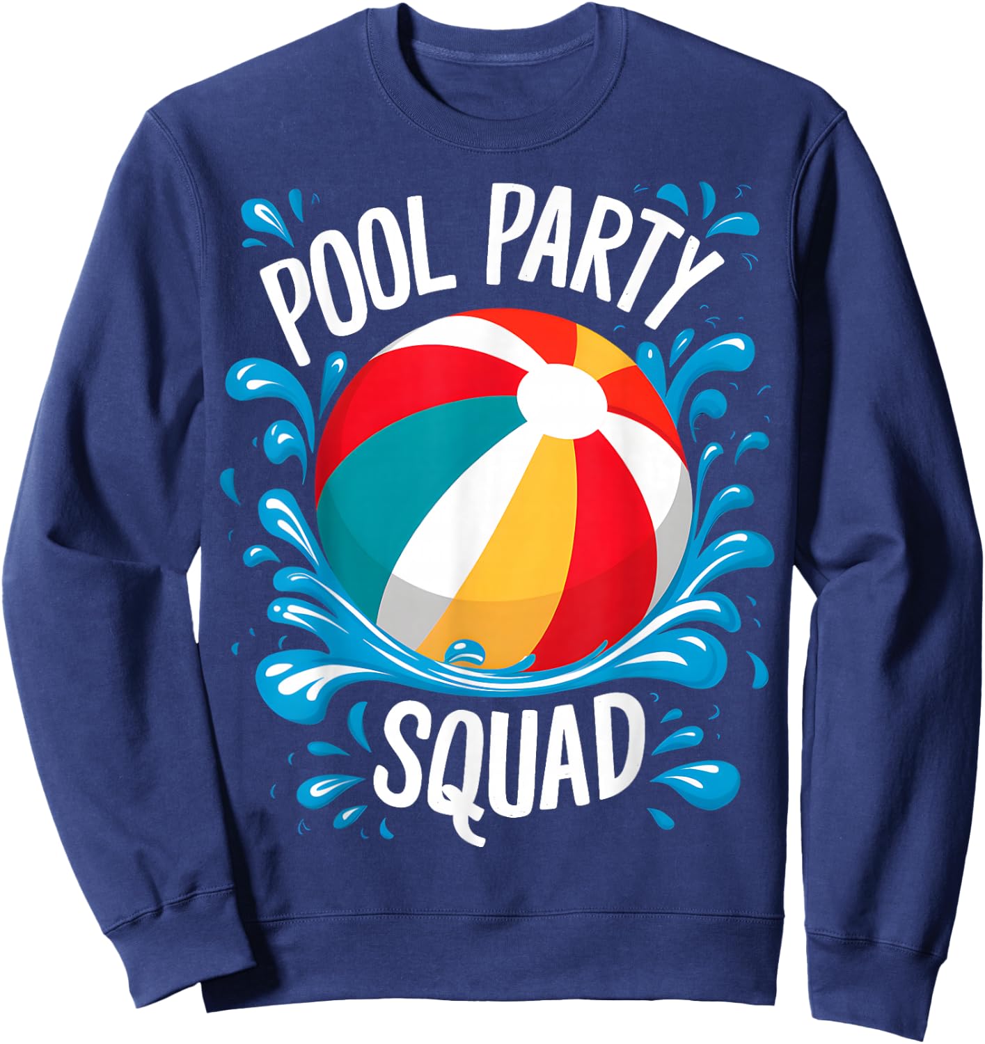 Pool Party Squad Sweatshirt - Sweatshirt | Navy