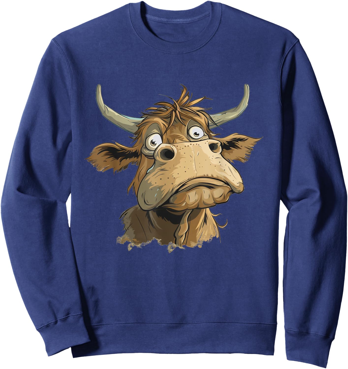 Nice Bullock Costume for pretty Animals and Cattle Lovers Sweatshirt - Sweatshirt | Navy