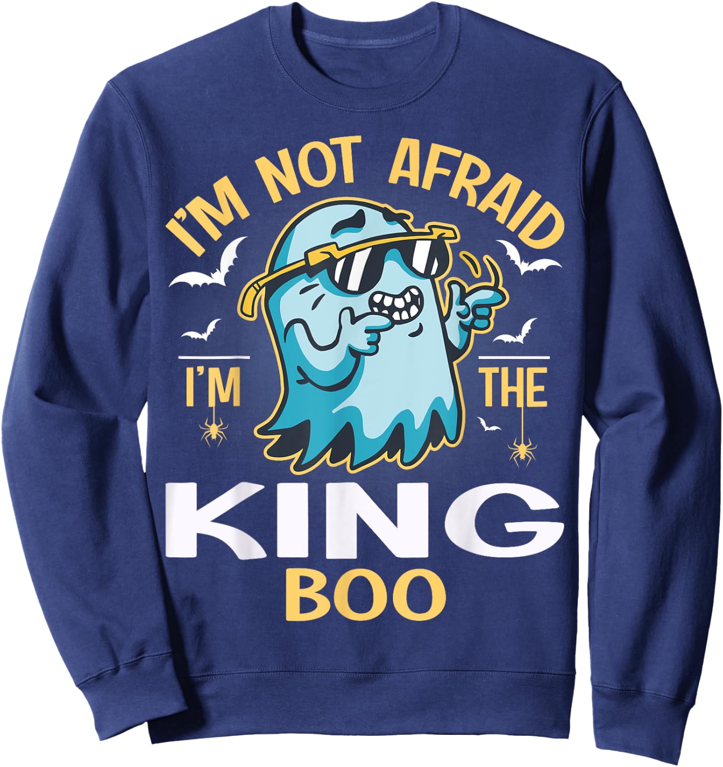 Matching Halloween Costume I'm The King Boo Sweatshirt - Sweatshirt | Navy