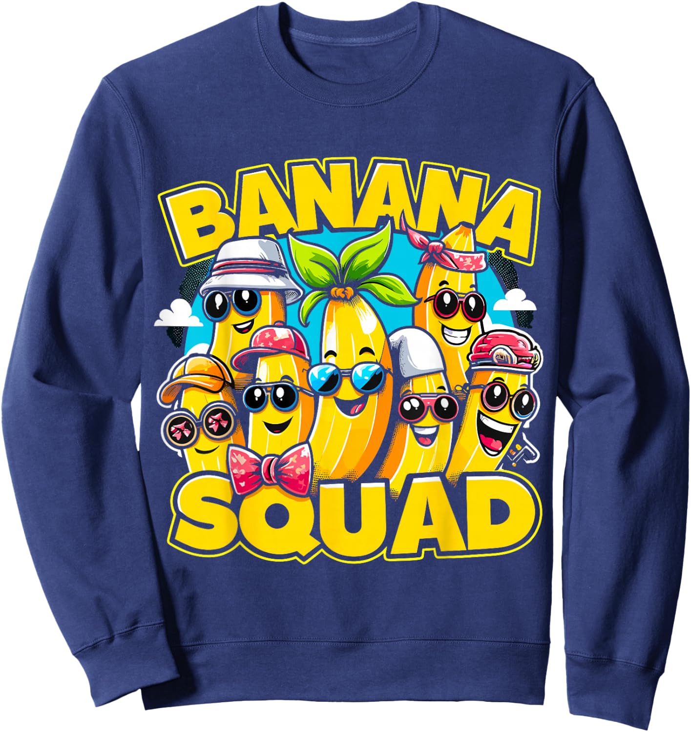 Banana Squad Vacation Beach Summer Sweatshirt - Sweatshirt | Navy