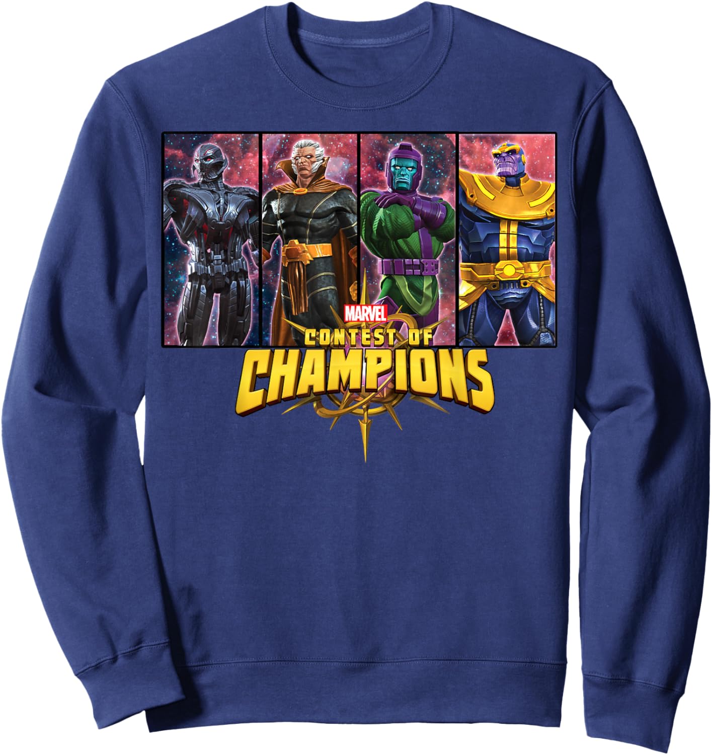 Marvel Contest of Champions Villain Panels Graphic Sweatshirt - Sweatshirt | Navy