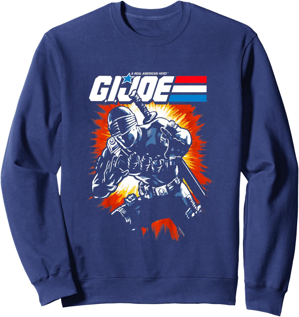 Kids G.I. Joe A Real American Hero Snake Eyes Action Poster Sweatshirt - Sweatshirt | Navy