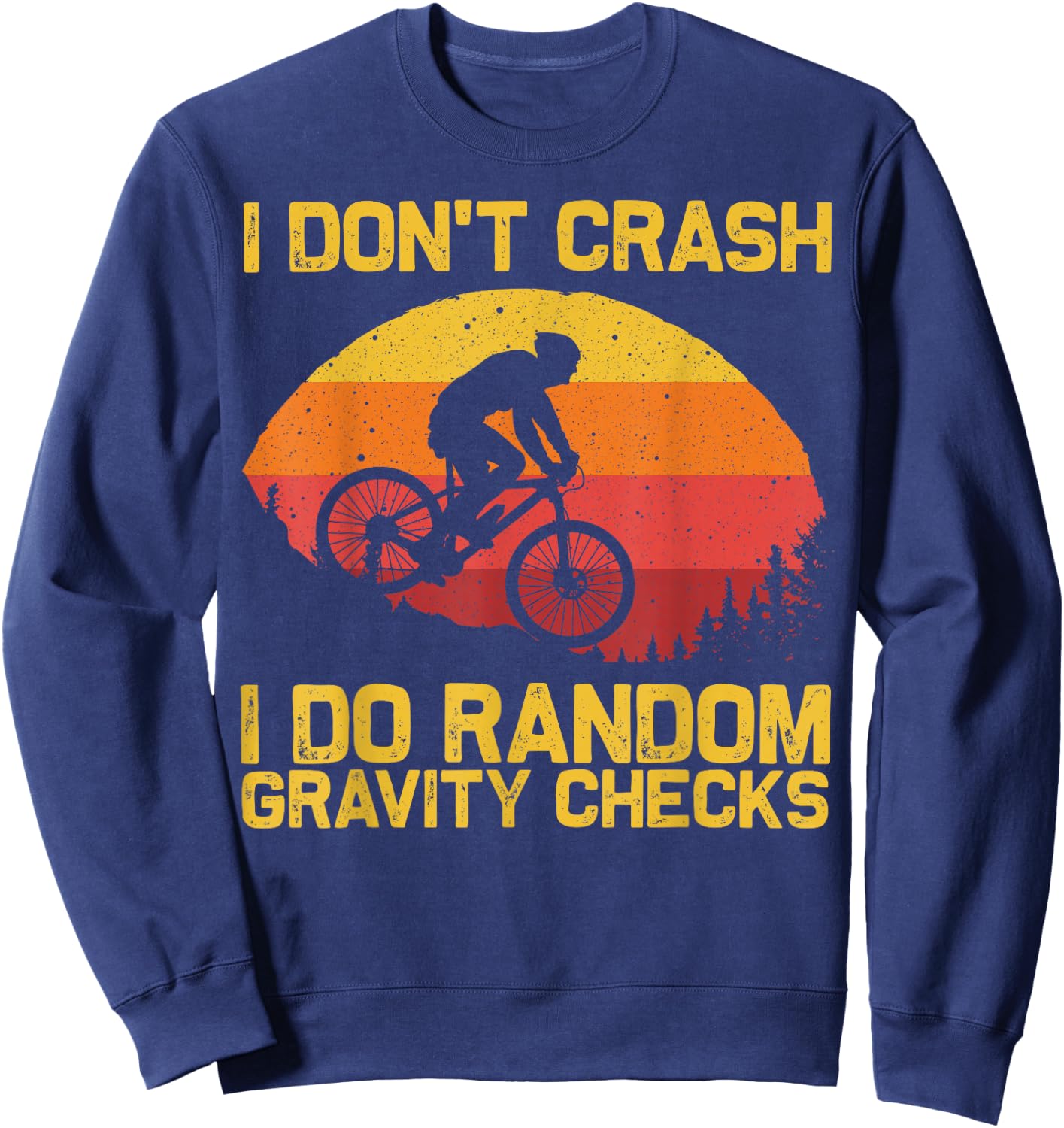 Cool Mountain Biking Women Biker MTB Bicycle Bike Sweatshirt - Sweatshirt | Navy