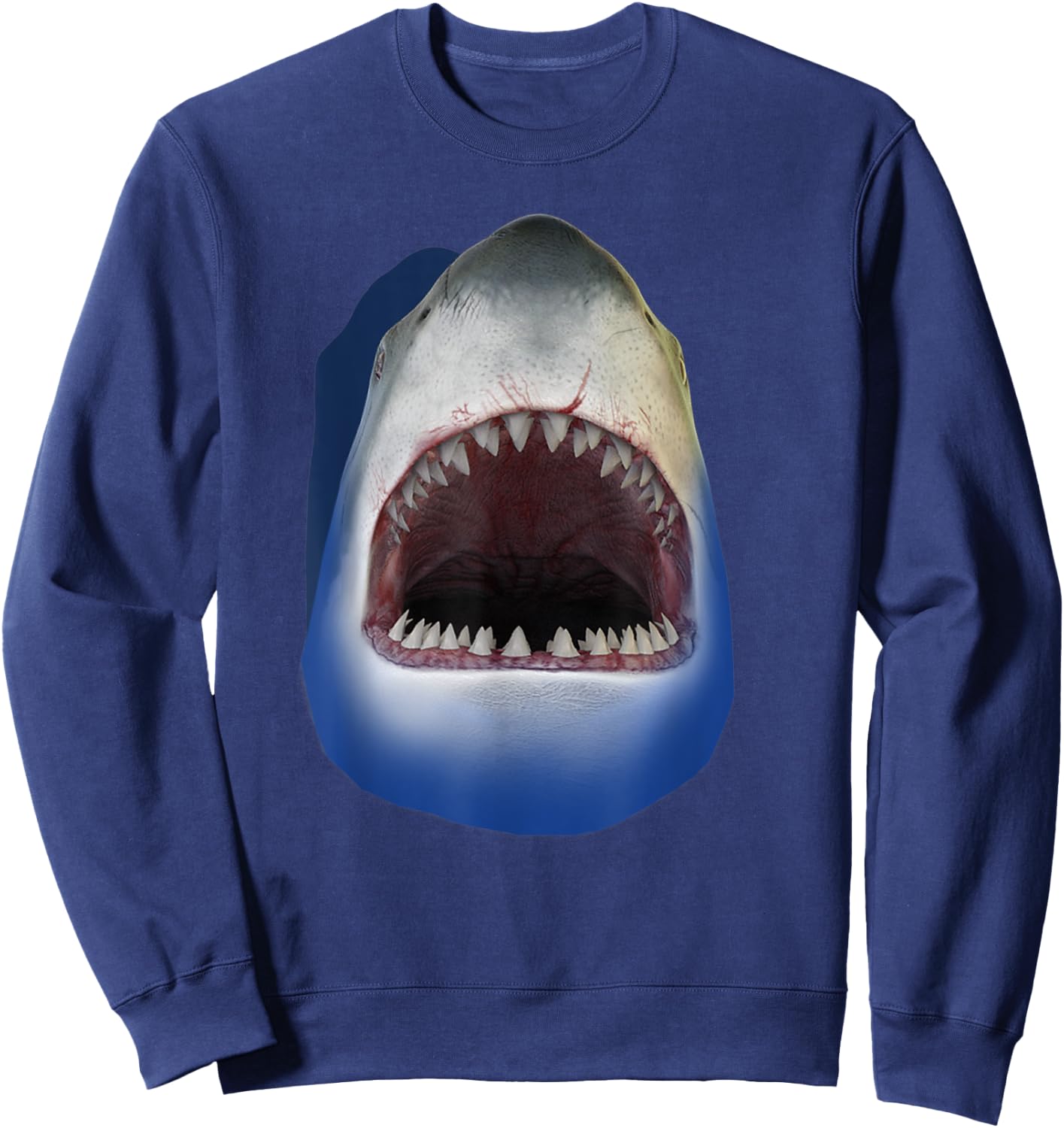 Shark Face, Sharks Costume Sweatshirt - Sweatshirt | Navy