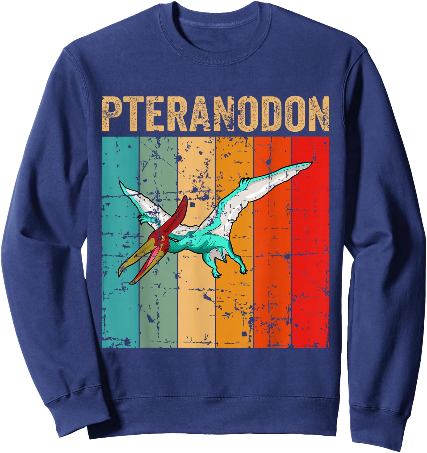 Dino Pteranodon Dinosaur Sweatshirt - Sweatshirt | Navy
