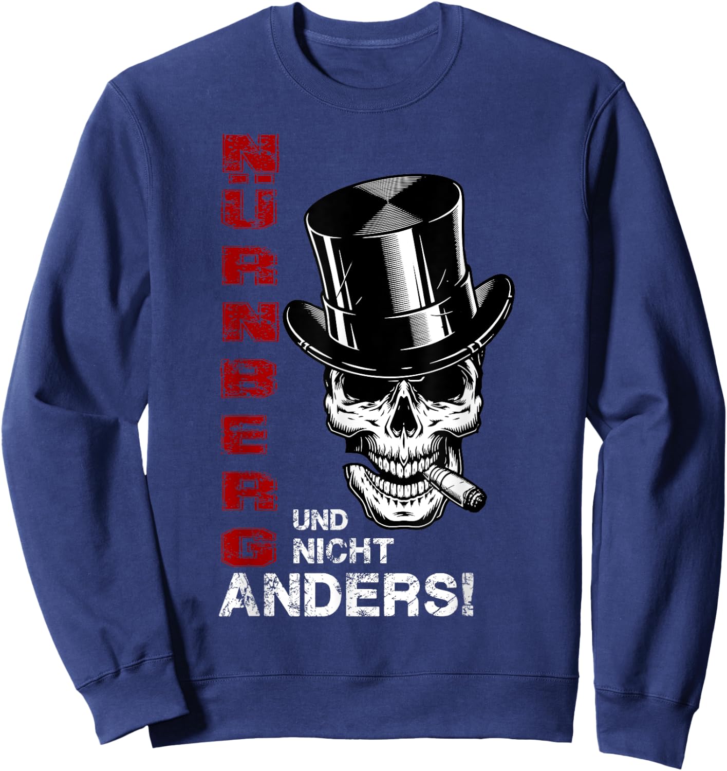 Ultras Nuremberg Shirt Nuremberg Boys' Football Tradition FCN Sweatshirt - Sweatshirt | Navy