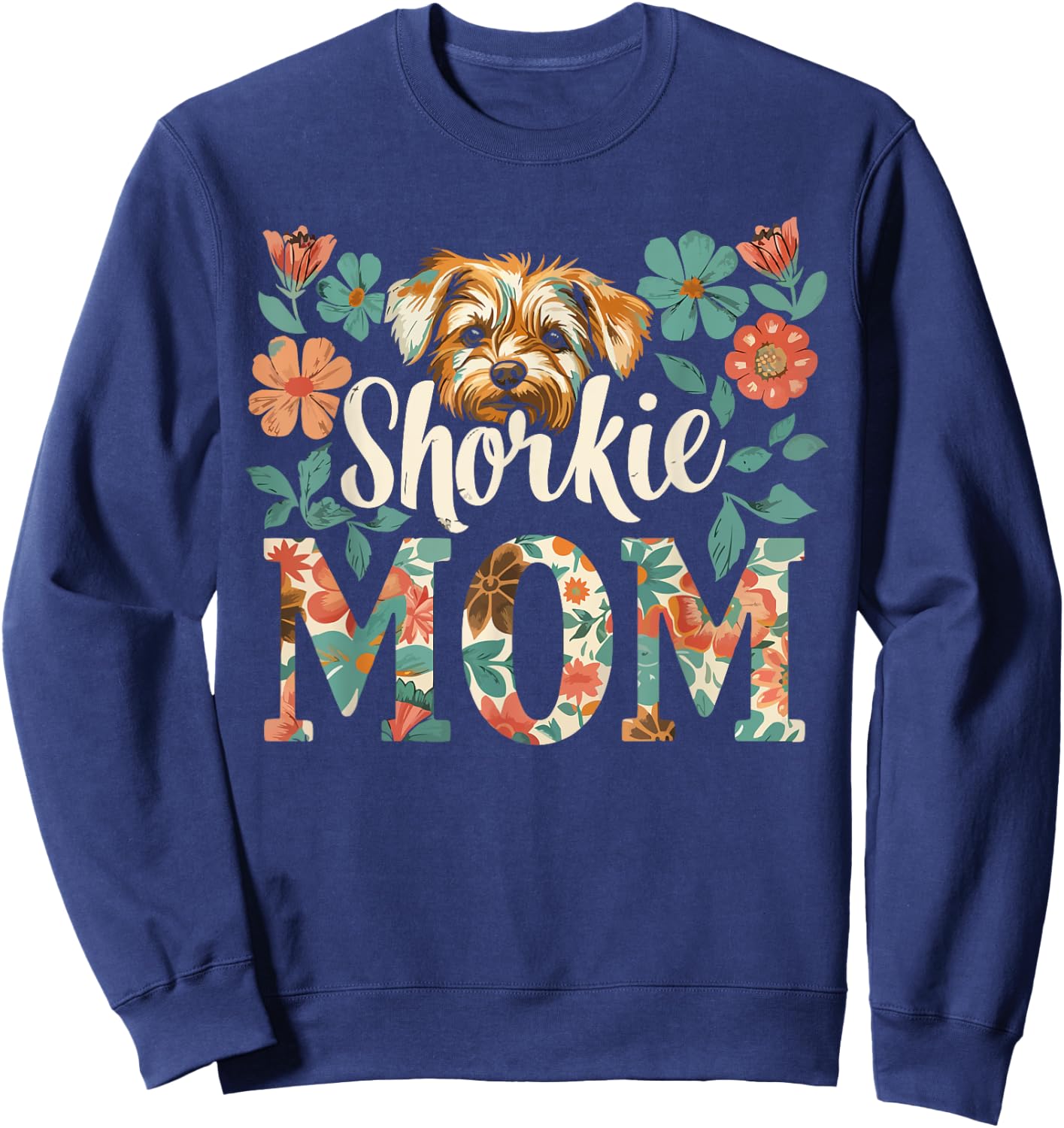Shorkie Owner Dog Lover Puppy Shih Tzu Yorkshire Terrier Sweatshirt - Sweatshirt | Navy