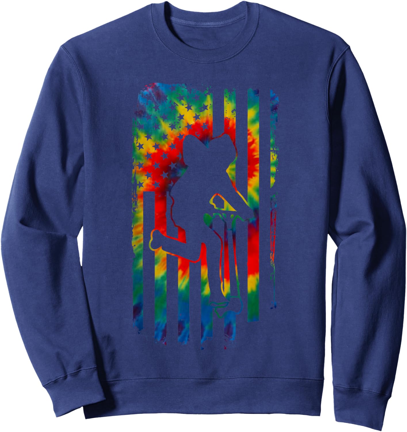 Tie Dye American Stunt Scooter Kick Trick Competition Shirt Sweatshirt - Sweatshirt | Navy