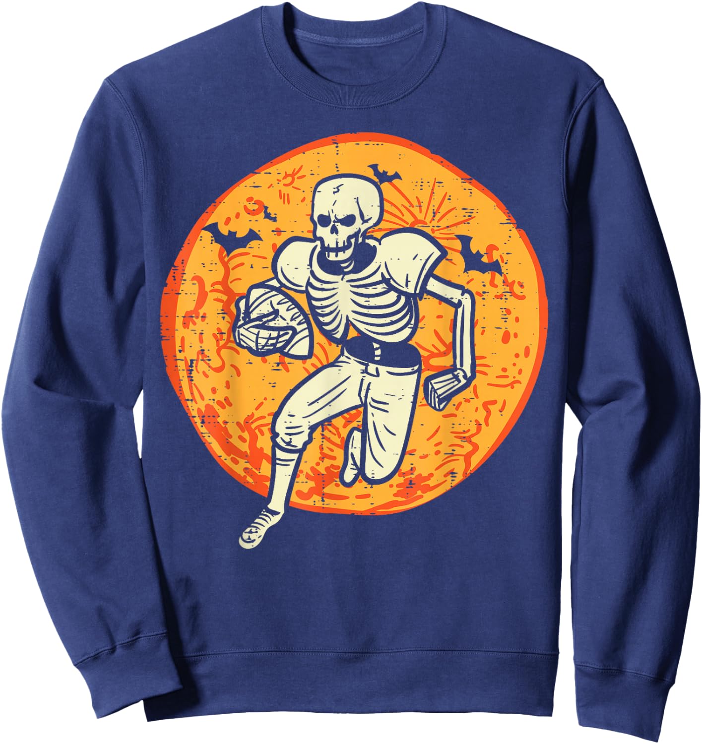 Halloween Skeleton American Football Costume Men Boys Kids Sweatshirt - Sweatshirt | Navy