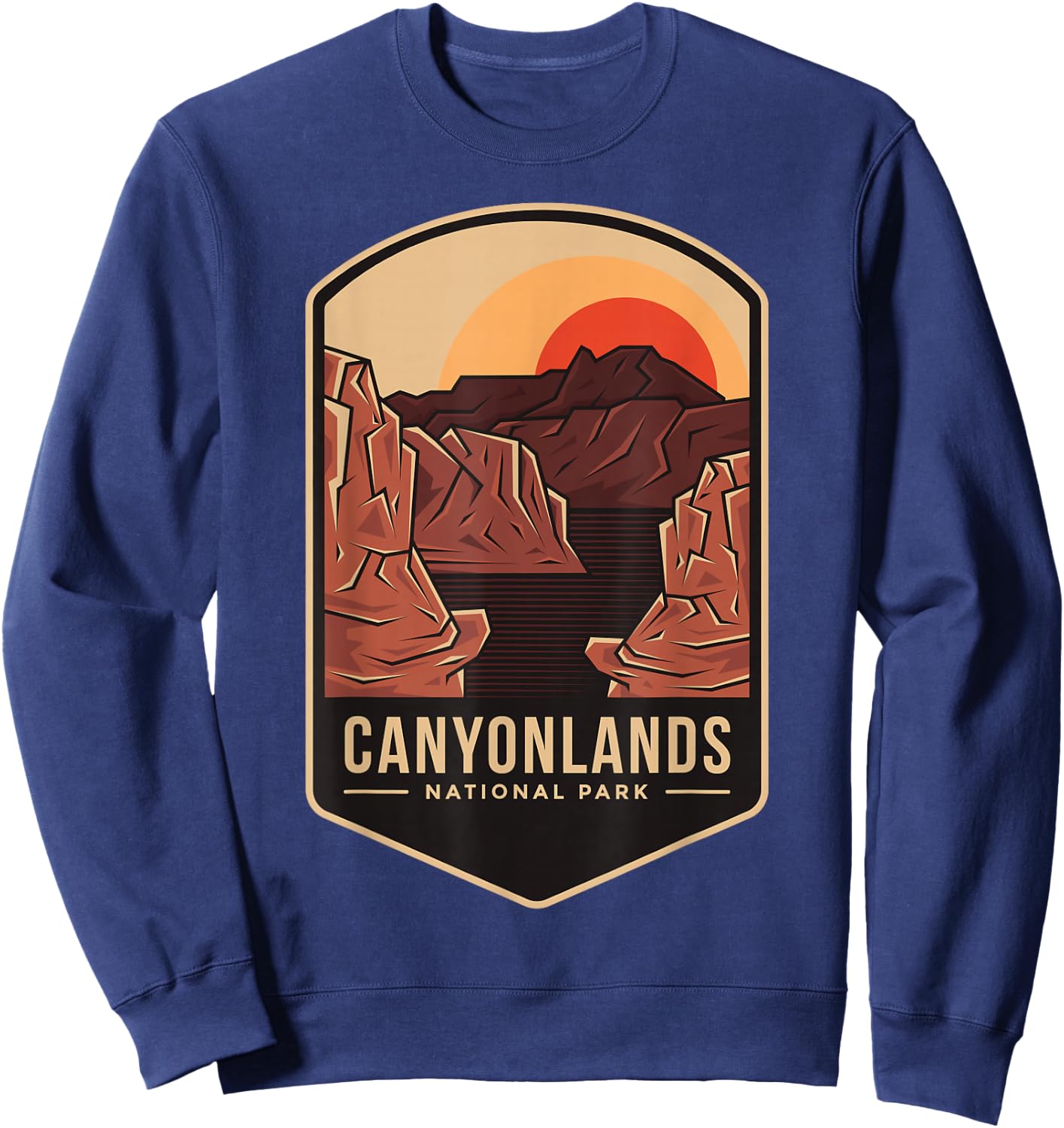 1964 Colorado Moab Utah Canyonlands National Park Sweatshirt - Sweatshirt | Navy