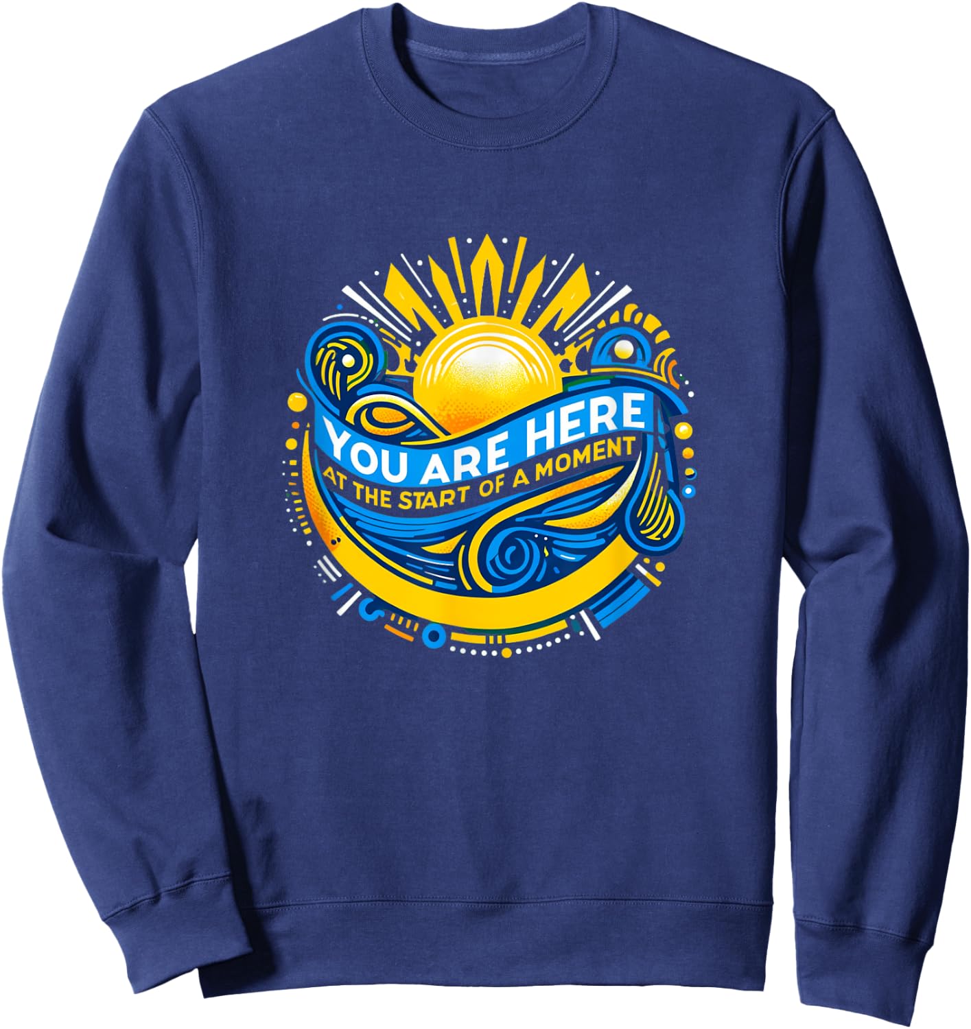 StageNotes You Are Here Come From Away Newfoundland Musical Theatre , Small, Black Sweatshirt - Sweatshirt | Navy