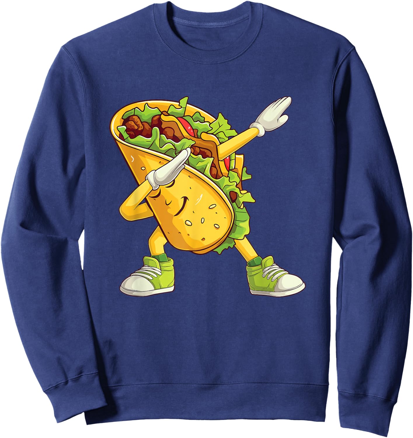 Dabbing Taco - Mexican Food Taco Tuesday Sweatshirt - Sweatshirt | Navy
