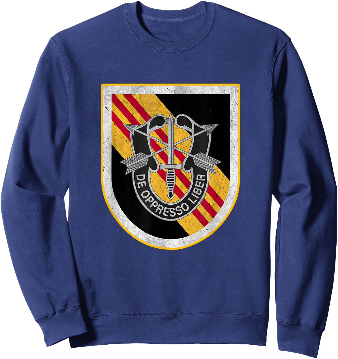 5th Special Forces Group Airborne De Oppresso Liber Veteran Sweatshirt - Sweatshirt | Navy