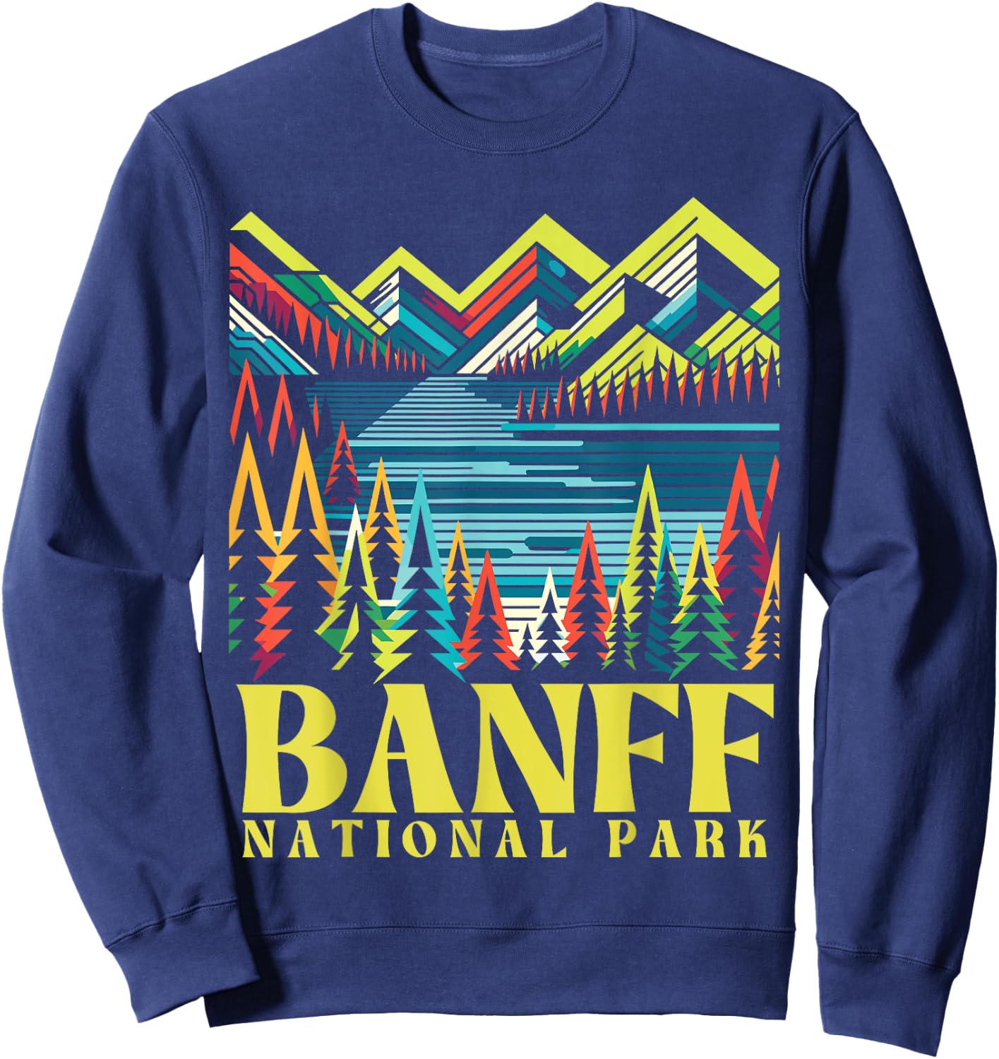 Banff National Park Lake Louise, Banff Canada, Banff Sweatshirt - Sweatshirt | Navy