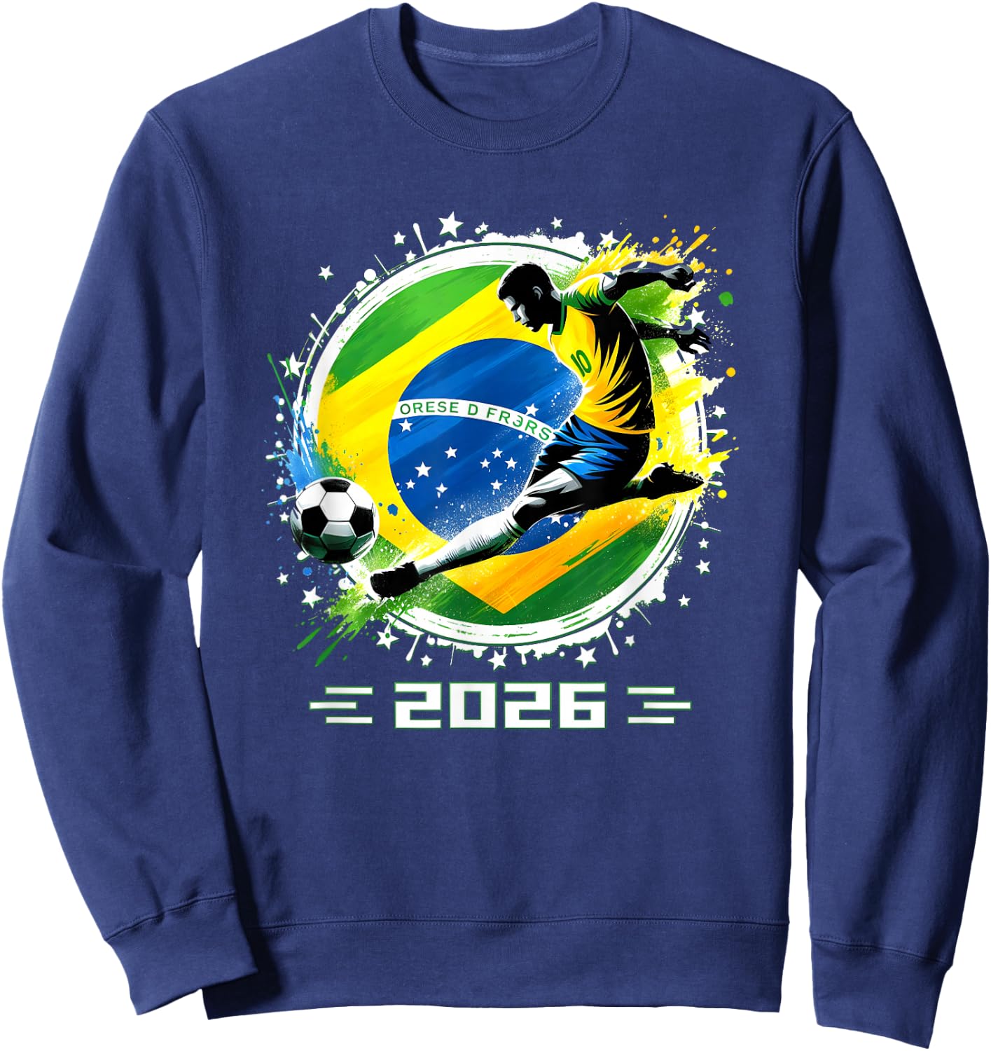 Brazil 2026 Brazil Player Retro Boys Sweatshirt - Sweatshirt | Navy
