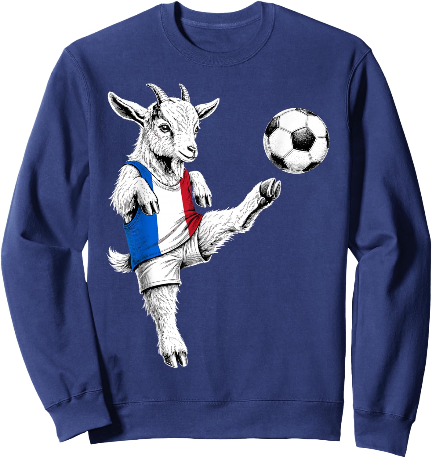 French Flag Men Women Kids France Sweatshirt - Sweatshirt | Navy