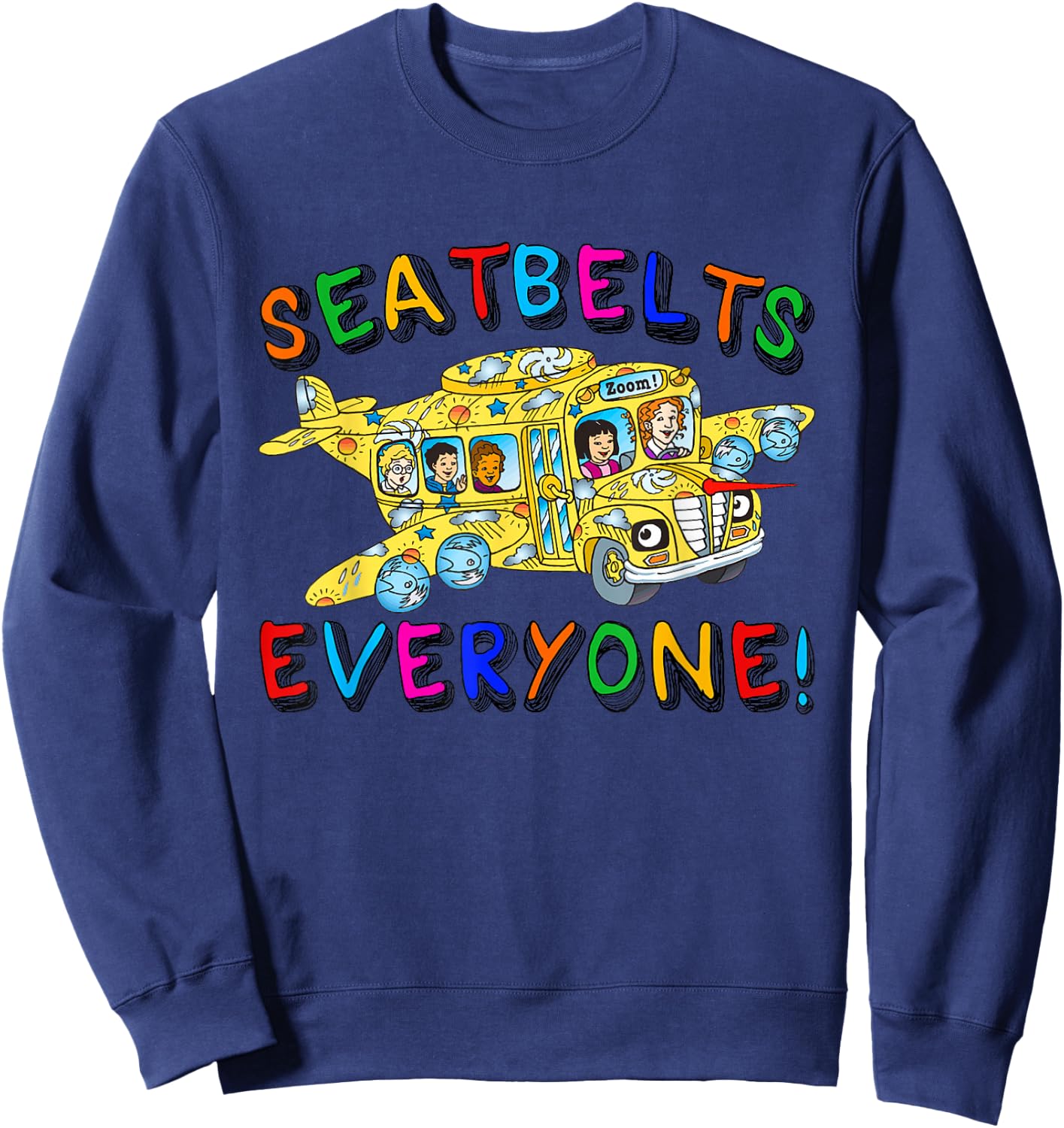 Seatbelts Everyone Funny School Bus Driver Busman Pride Sweatshirt - Sweatshirt | Navy