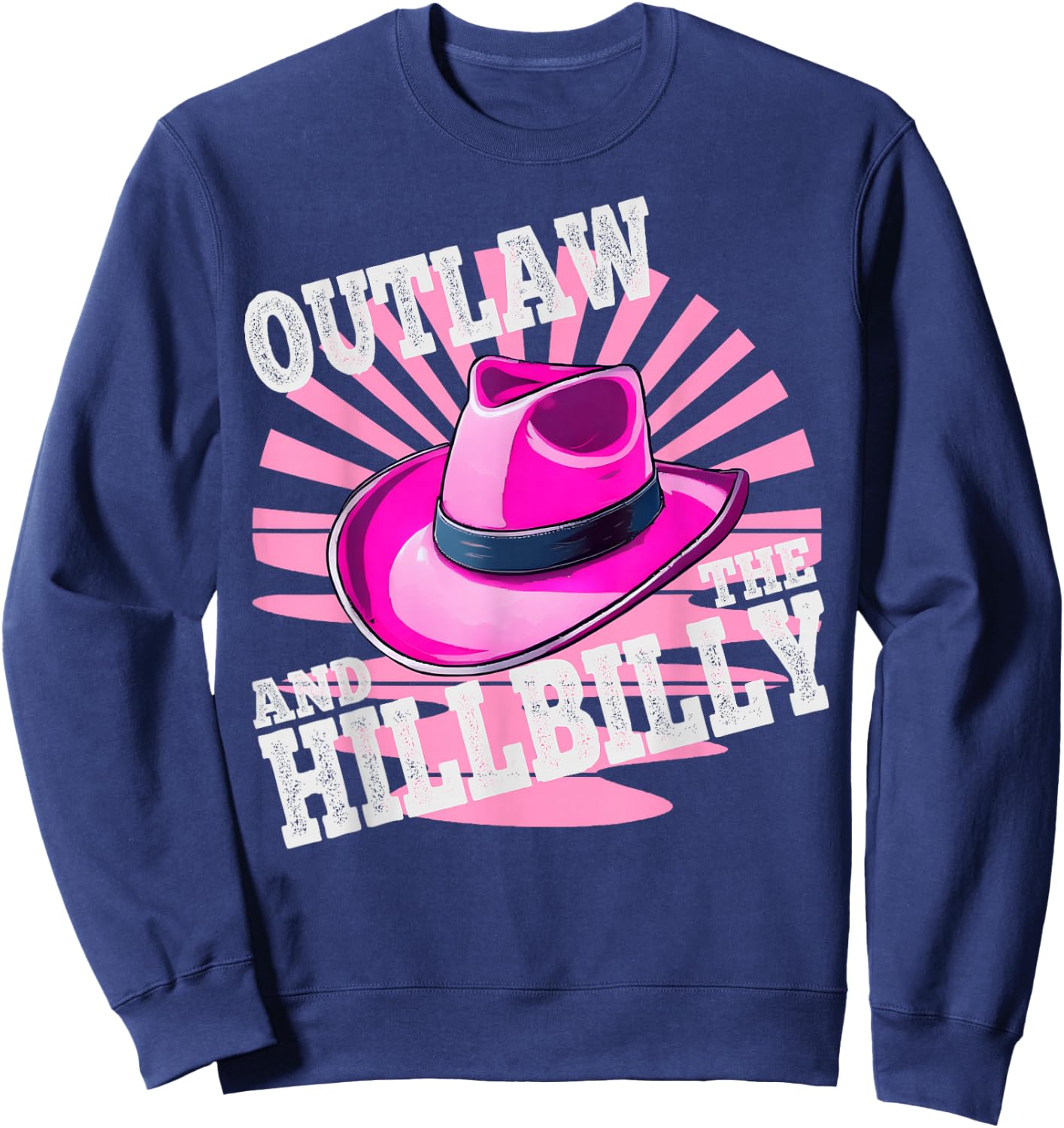 Outlaw and the Hillbilly 2024 Cowboy Sweatshirt - Sweatshirt | Navy
