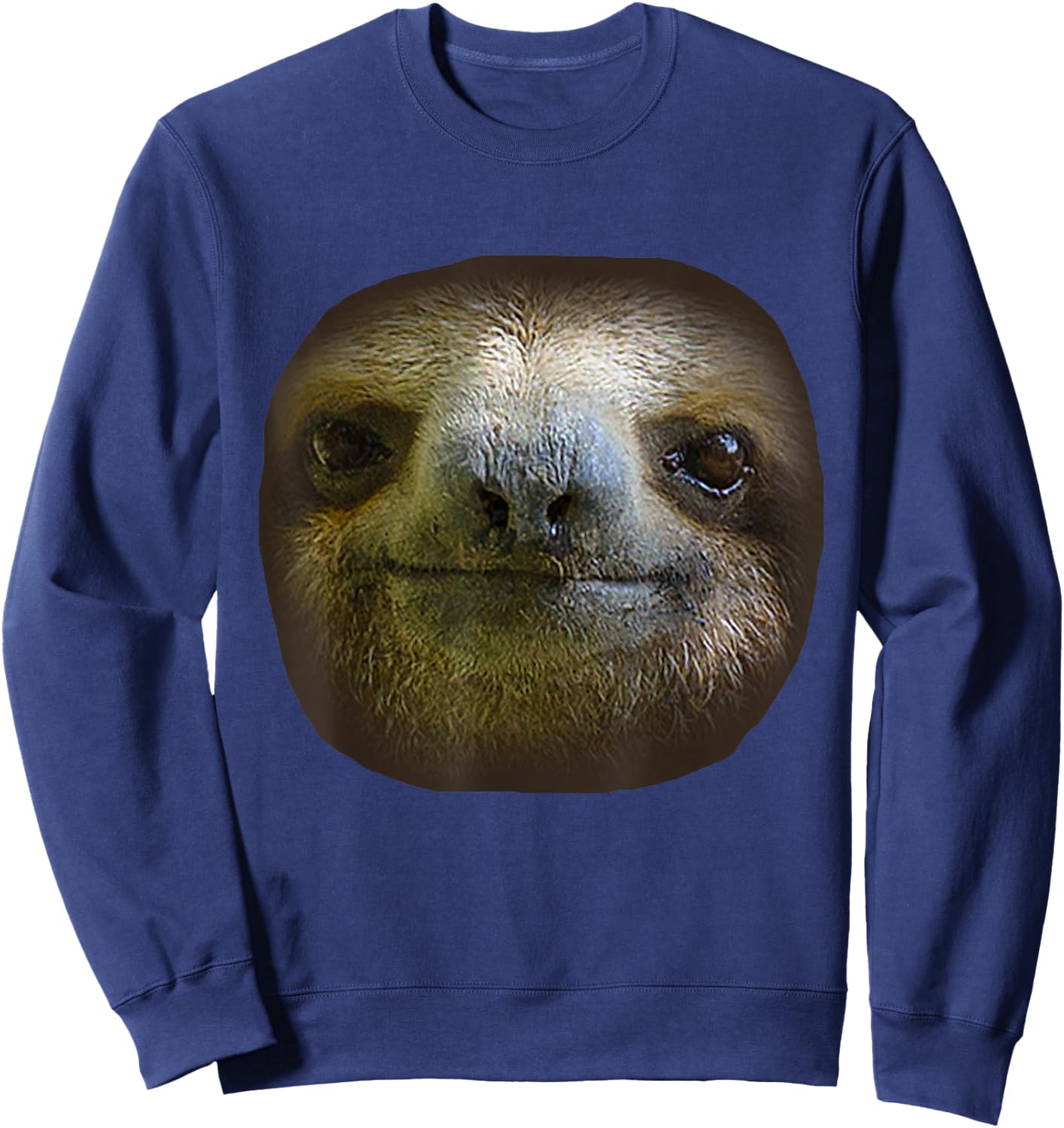Sloth Face, Sloths Costume Sweatshirt - Sweatshirt | Navy