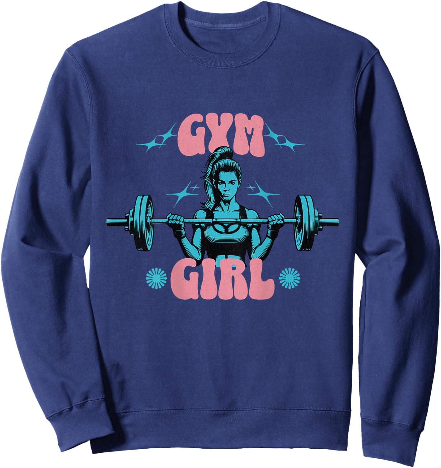 Gym Girl Fitness workout Gym Wear Sweatshirt - Sweatshirt | Navy