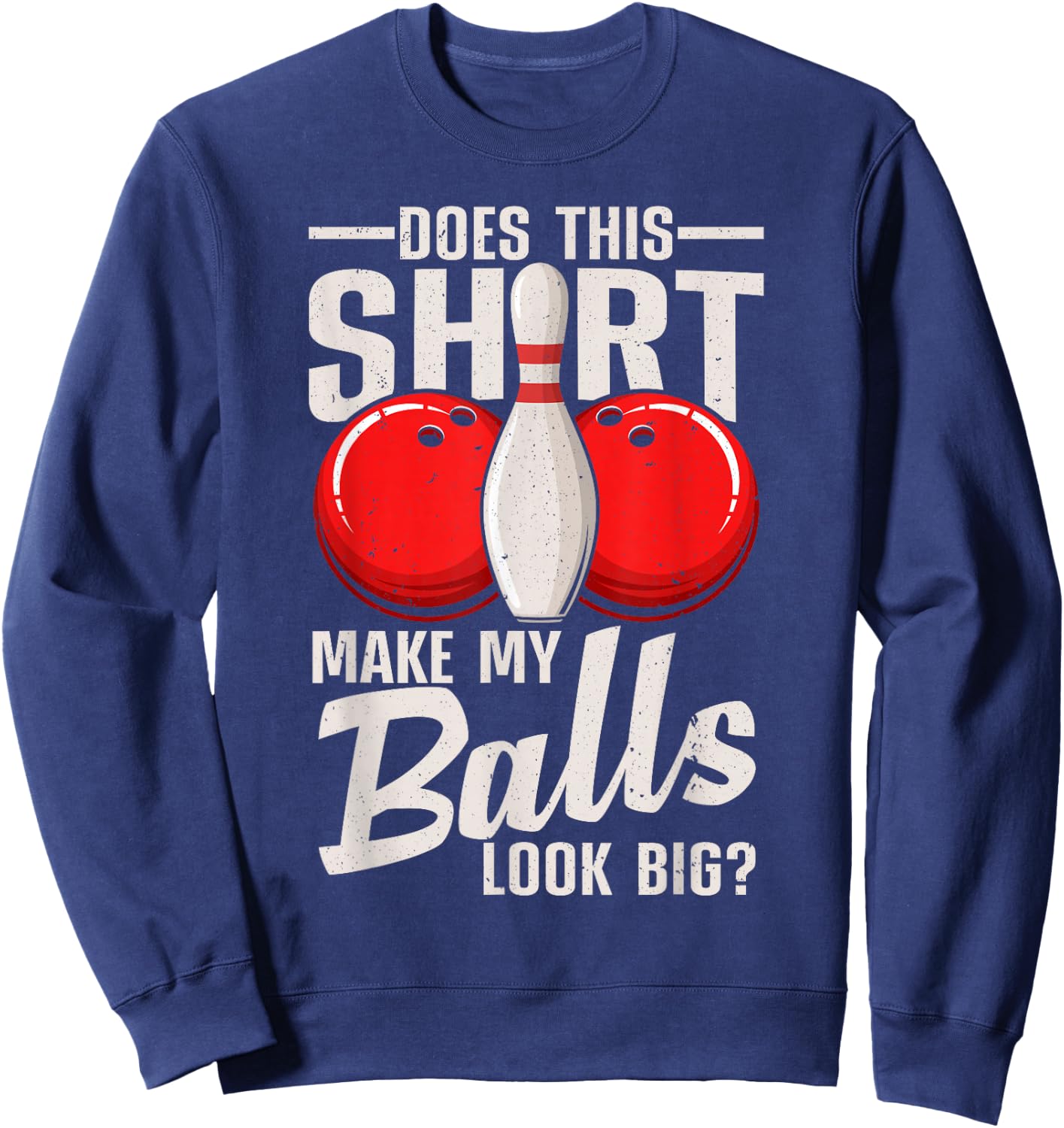 Cool Bowling Design Women Bowling Ball Sport Bowler Sweatshirt - Sweatshirt | Navy